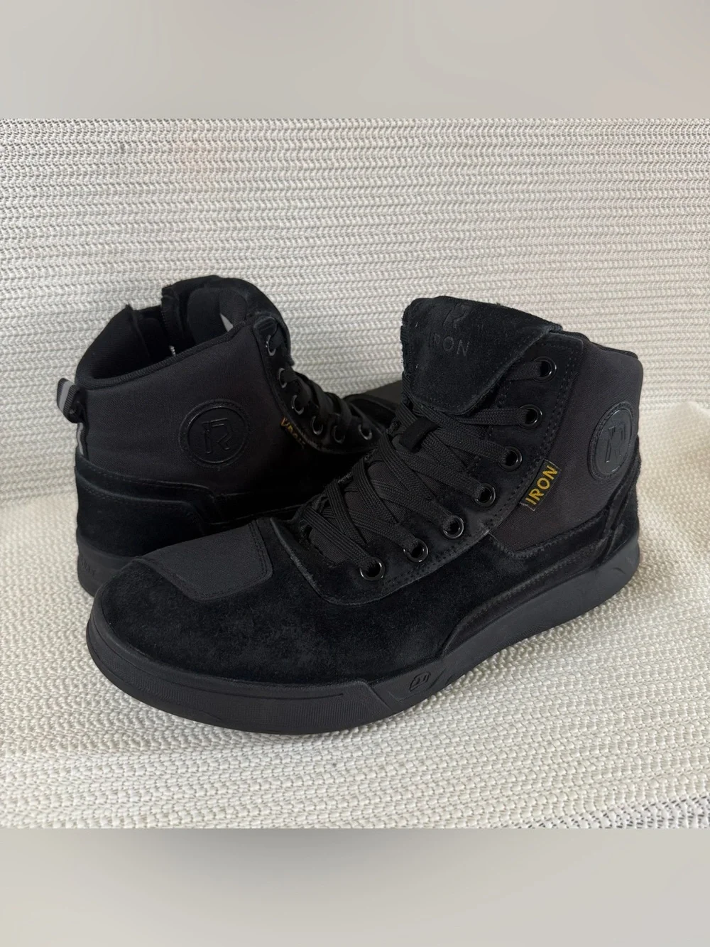 RIDEIRON MS6002 Men’s Size 11 Black Motorcycle Riding Shoes High Top Boots